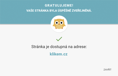 Zvěřejnění změn